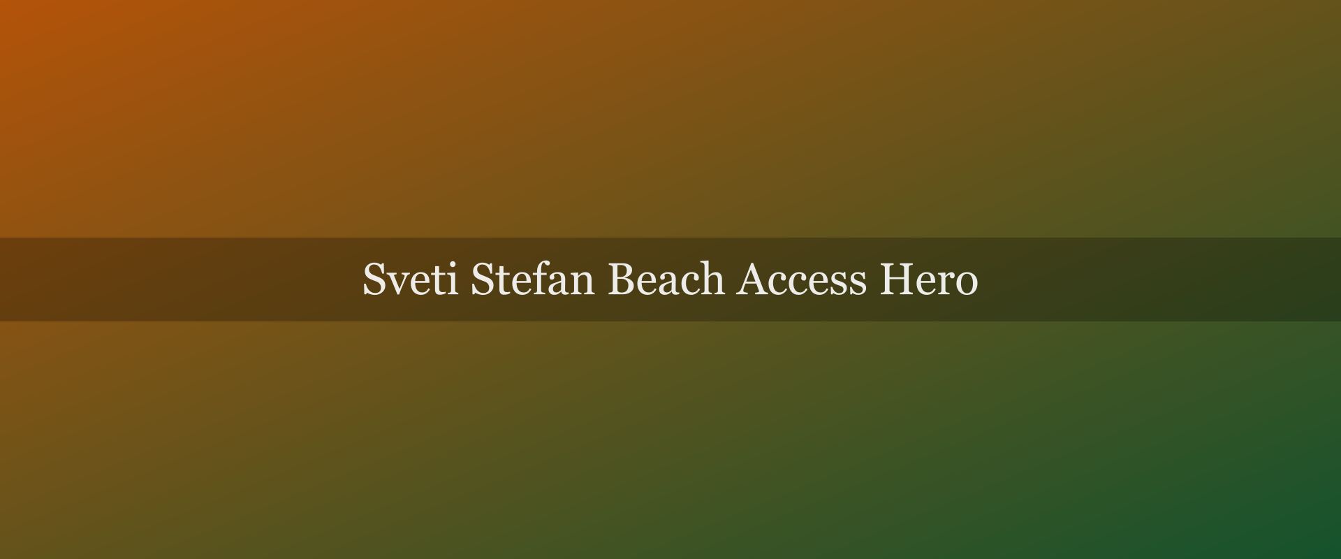 Can you access Sveti Stefan beach? The honest answer, finally
