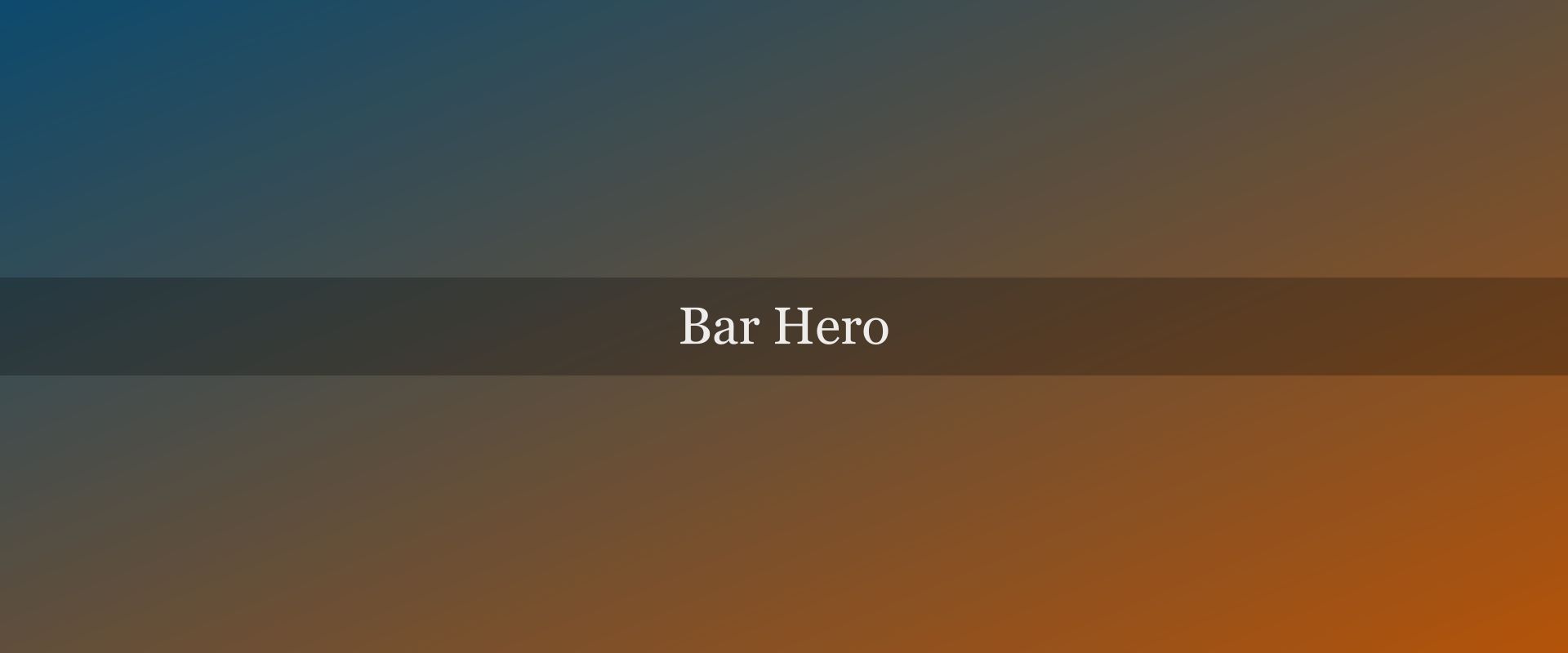 Bar travel guide