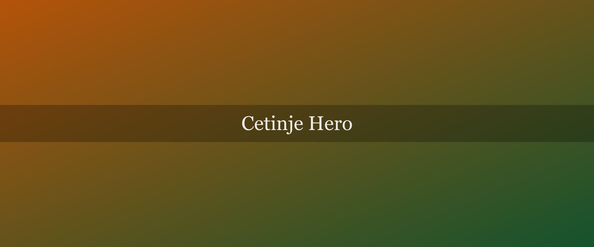 Cetinje