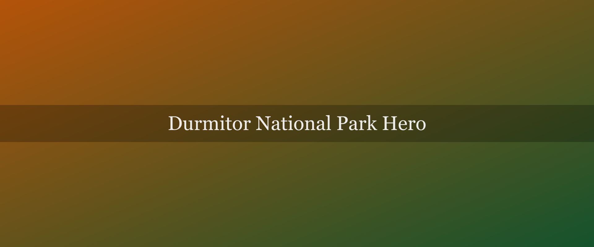 Durmitor National Park: UNESCO massif guide
