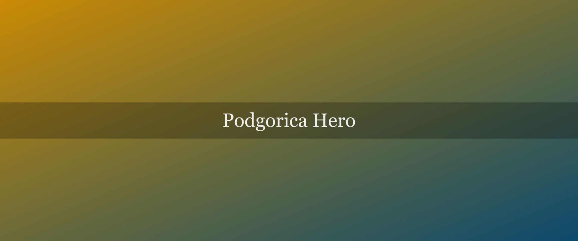 Podgorica travel guide