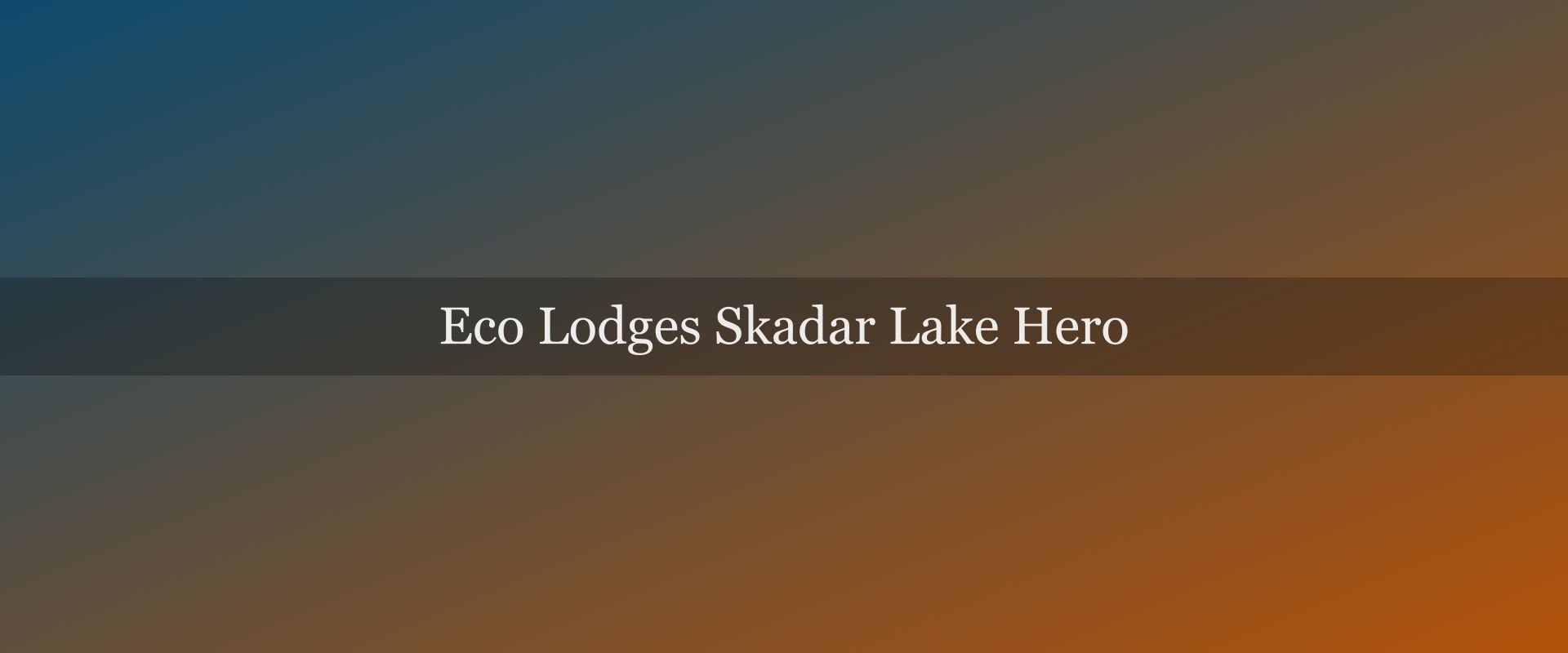 Eco-lodges bij het Skadarmeer 2026 — langzaam reizen aan Montenegro's binnenlandse zee