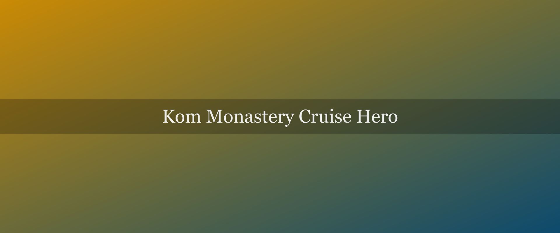 Kom Monastery cruise: visiting a 14th-century lakeside monastery by boat