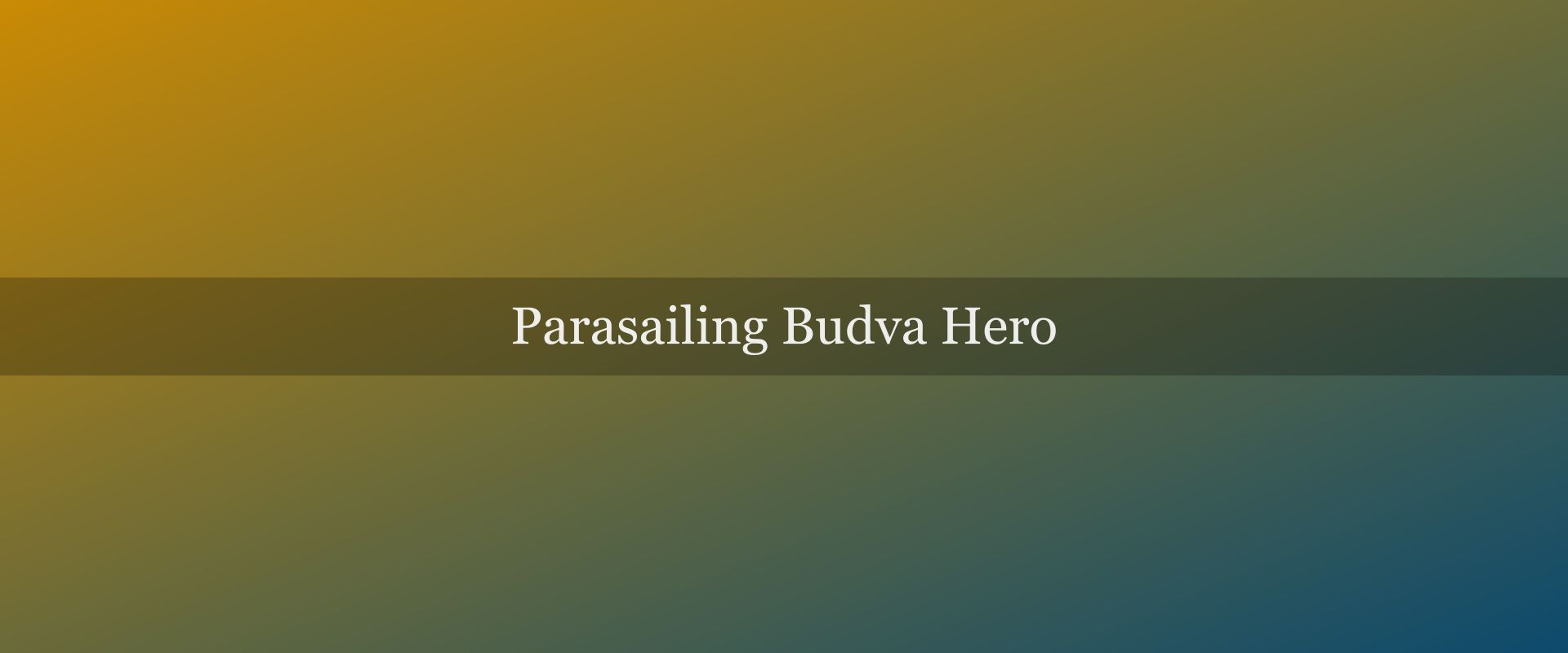 Parasailing Budva: the tandem flight above Brajići explained