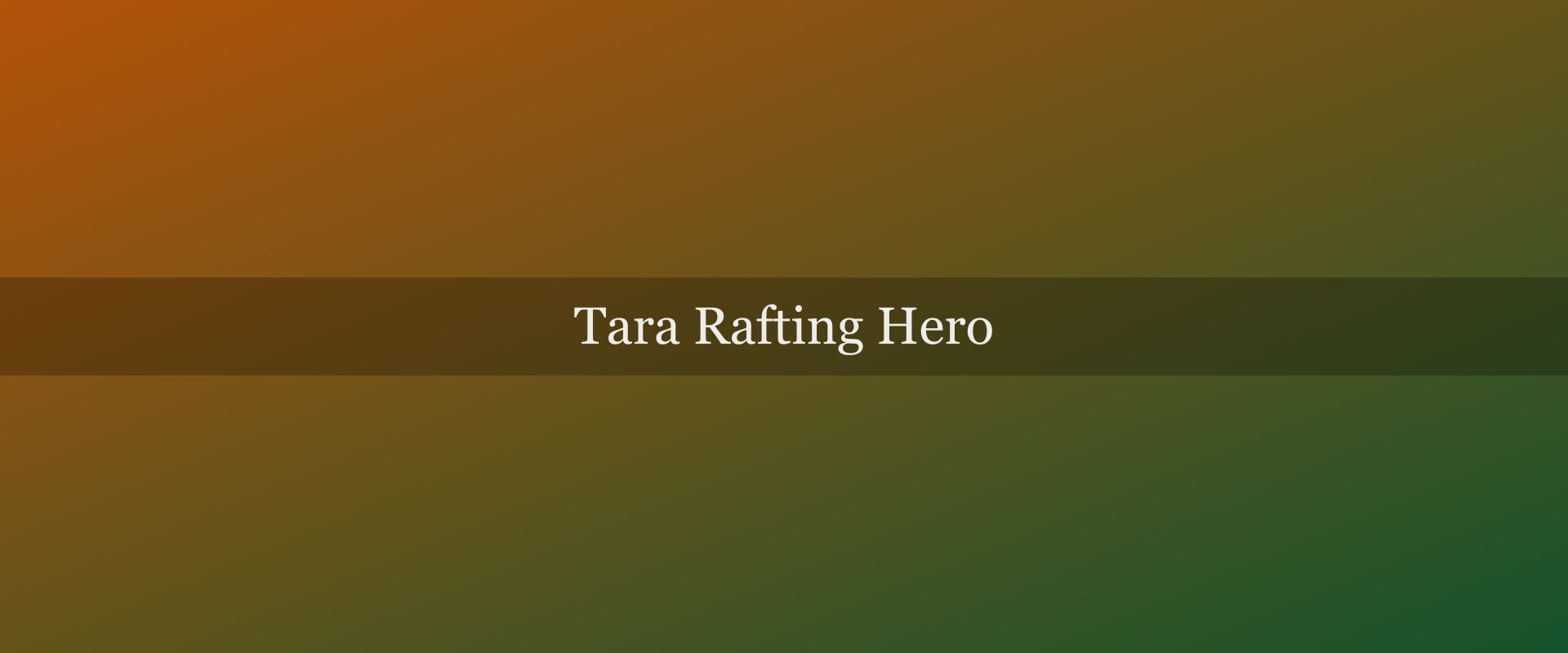 Tara Canyon rafting guide: everything you need to know
