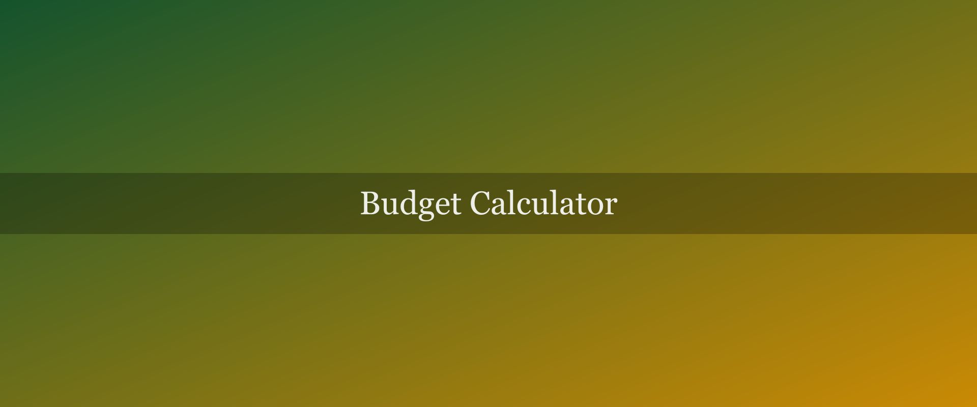 Montenegro budget calculator